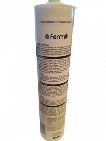 Preview: Fermit Aqua-Fix Pro 290 ml transparent Dichtstoff für Abdichtung unter Wasser